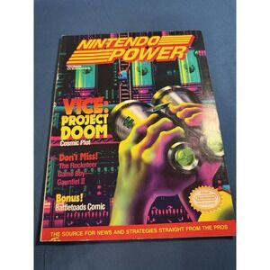 Nintendo Power Volume 24 Vice: Project Doom Cover W Original Poster And Insert